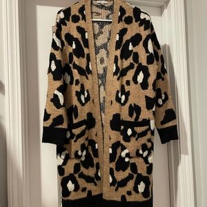 Leopard print cardigan